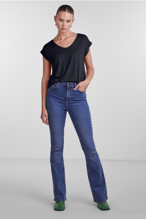 Pieces pcbillo tee lurex stripes jrs noos